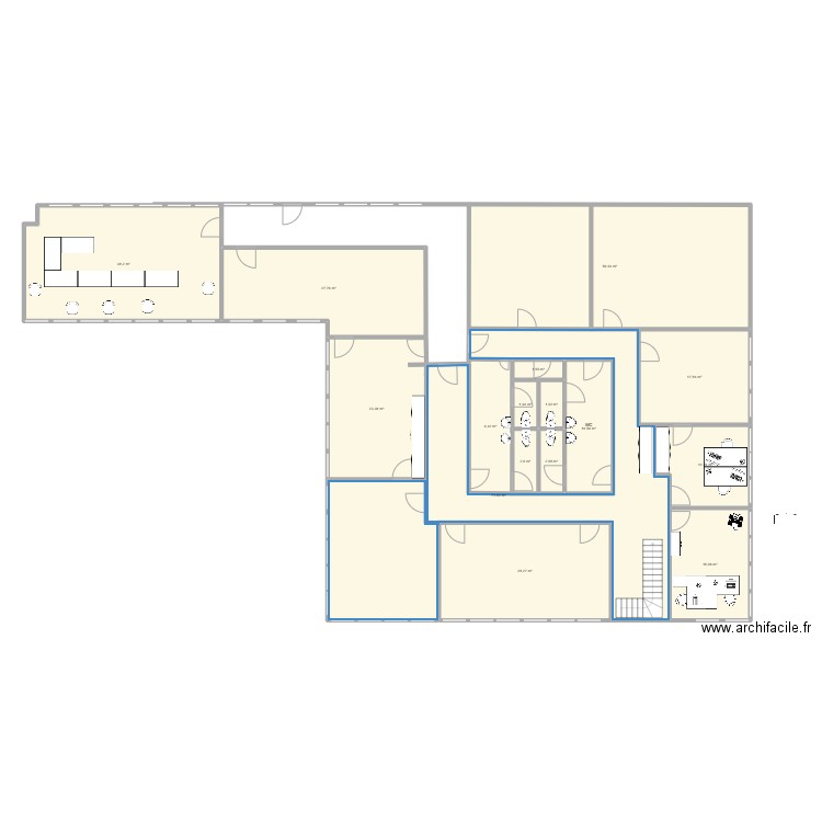 plan étage bijot. Plan de 12 pièces et 270 m2