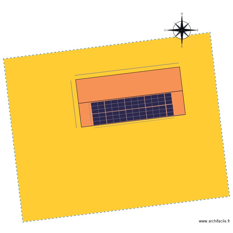 BOUDENNE PEDOUSSAUT. Plan de 1 pièce et 400 m2
