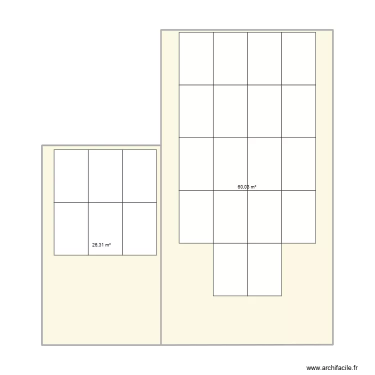 Panneaux solaire. Plan de 