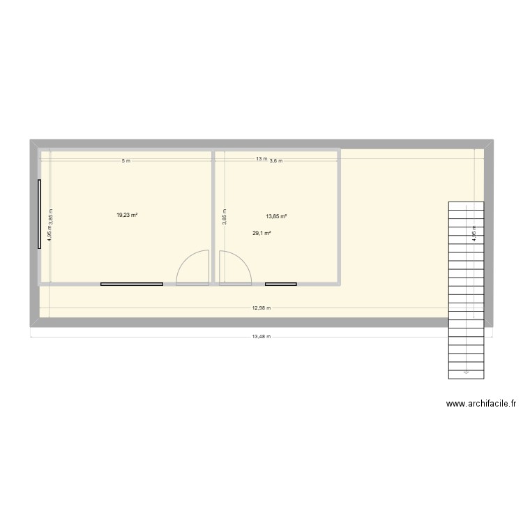 Roche la Molière MEZZANINE. Plan de 0 pièce et 0 m2