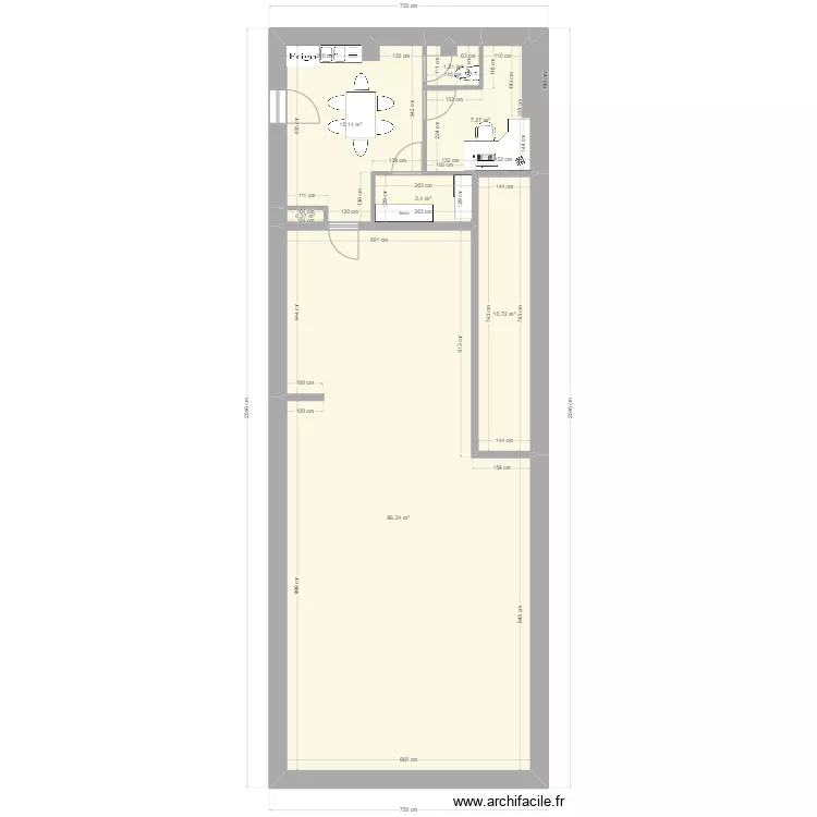 bureau chabeuil. Plan de 