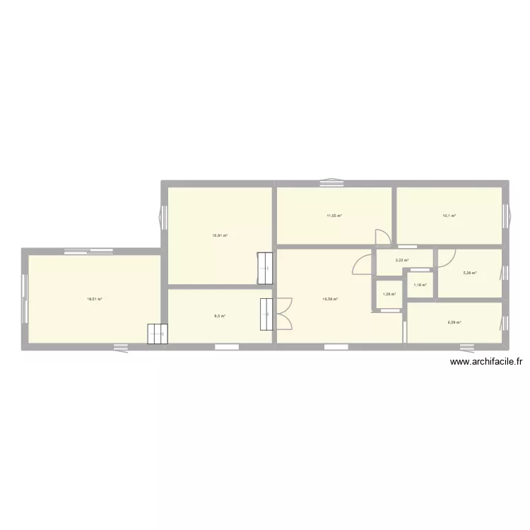 111. Plan de 11 et 100 m² 111. Plan de 11 et 100 m²