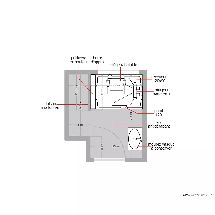 Ben Thair Wurtz. Plan de 1 pièce et 4 m²