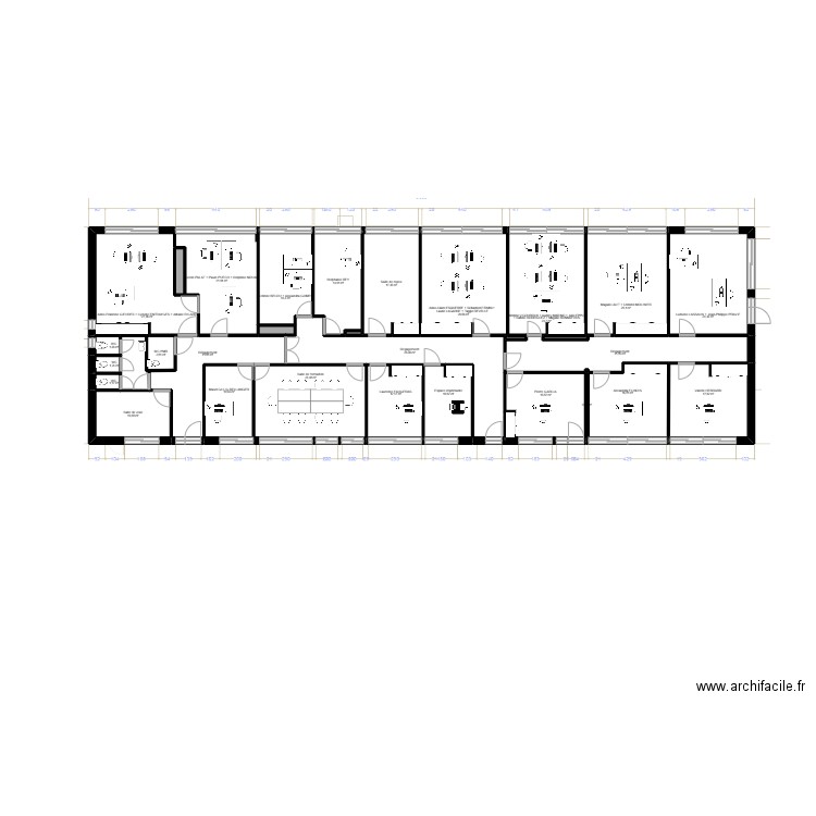 Albi Pélissier bât F EDL. Plan de 31 pièces et 392 m2