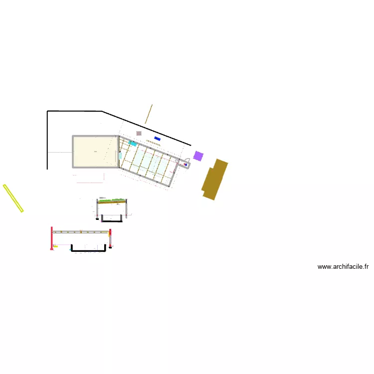 piscine 2025 v80. Plan de 1 et 84 m² piscine 2025 v80. Plan de 1 et 84 m²