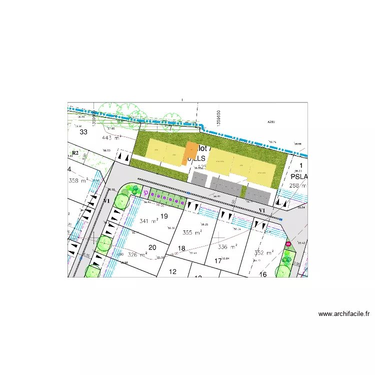 Moutiers les Mauxfaits. Plan de 
