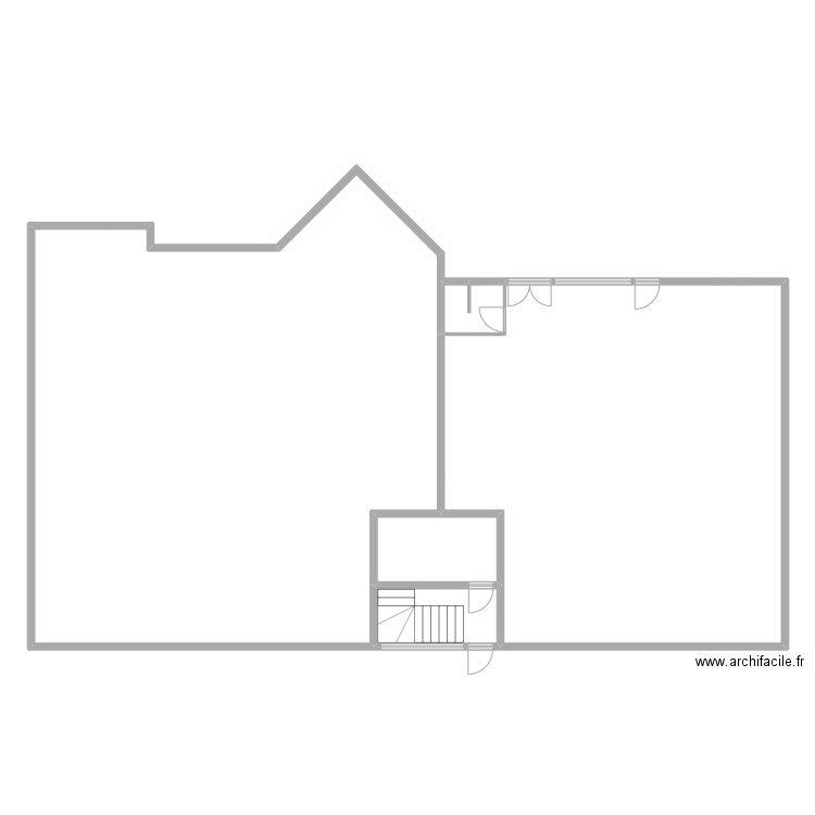 Etrembières BAT 56 RDC. Plan de 4 pièces et 305 m2