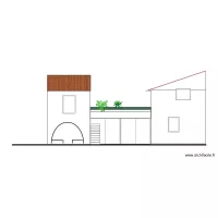 plan coupe fa&ccedil;ade avec extension 4.O