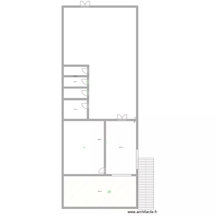 plan AIV. Plan de 6  et 152 m²