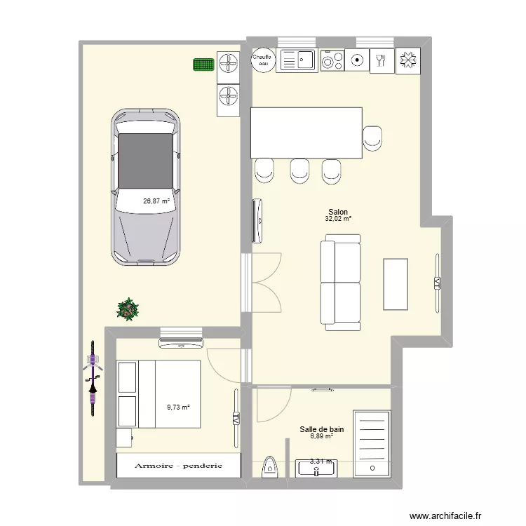LEON AVILLA r&eacute;nov&eacute;. Plan de 