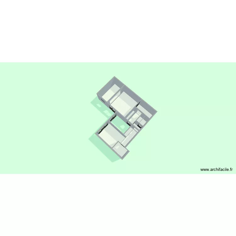 T3_RDJ-old. Plan de 9  et 61 m²