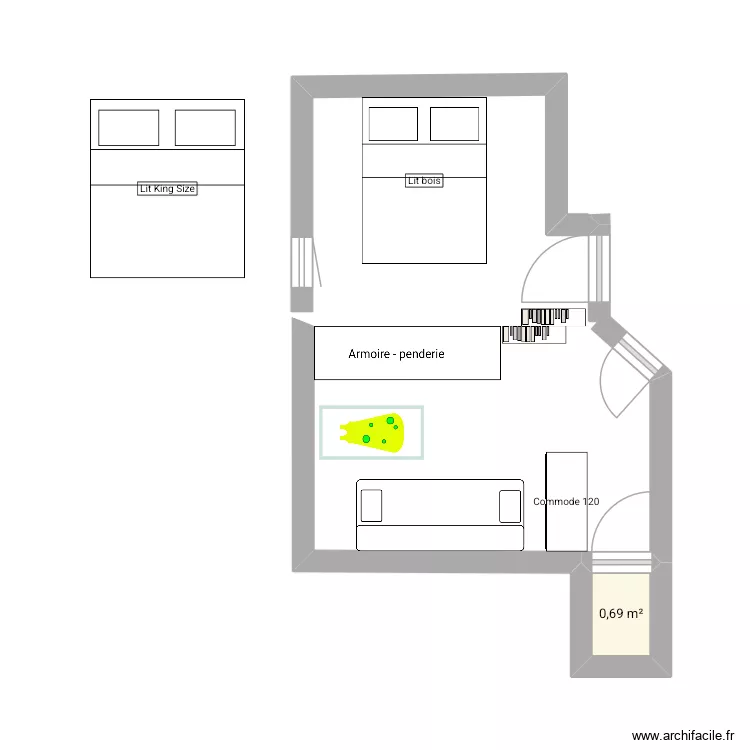 Duplex au 53. Plan de 2 et 8 m² Duplex au 53. Plan de 2 et 8 m²