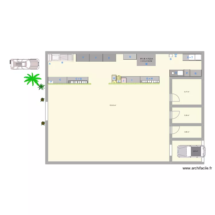 FOOD COURT REUNION. Plan de 