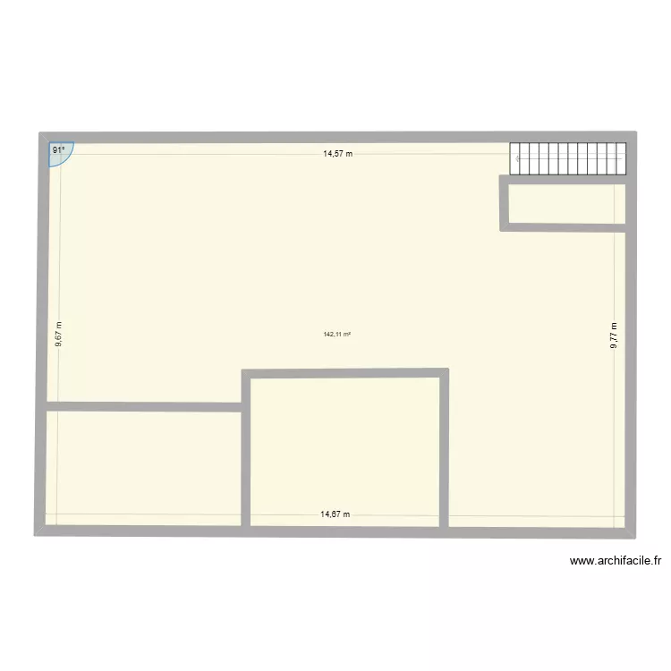 ELIE SERMET. Plan de 1 et 142 m² ELIE SERMET. Plan de 1 et 142 m²