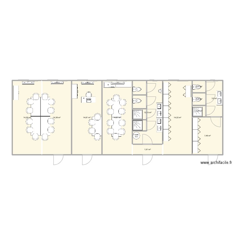 NGE  T10  ST FONS. Plan de 12 pièces et 101 m2