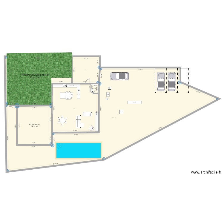 MAISON BORGO 3. Plan de 6 pièces et 747 m2