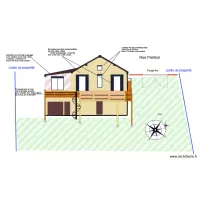 Façade  projet côté jardin