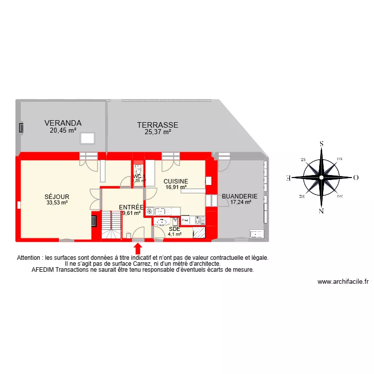 BI 35099. Plan de 35  et 393 m²