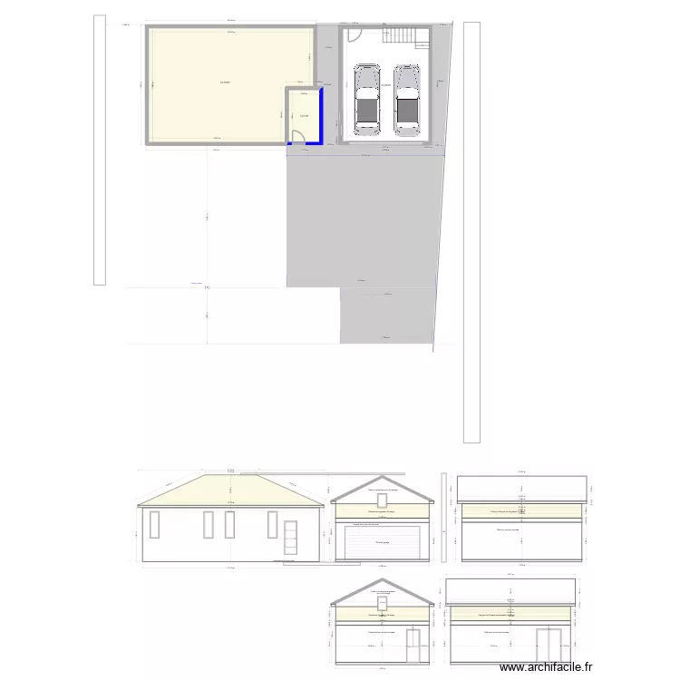 Plan de localisation garage. Plan de 3 et 124 m² Plan de localisation garage. Plan de 3 et 124 m²