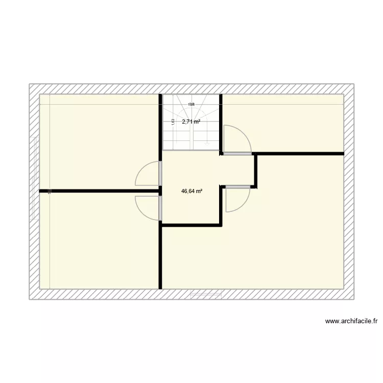 Maison 2 &eacute;tages 92m2. Plan de 3 Pièces et 104 m²