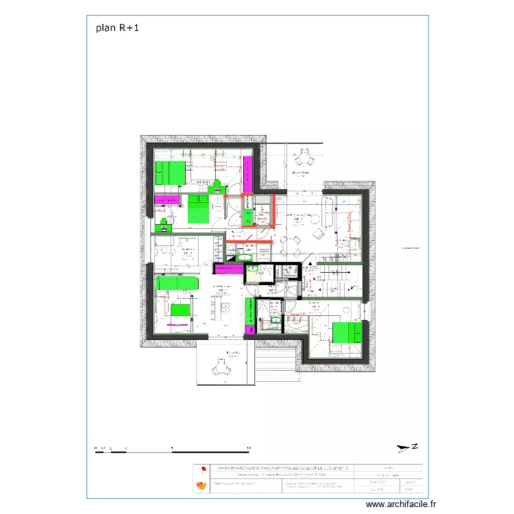 combles 12 juillet. Plan de 