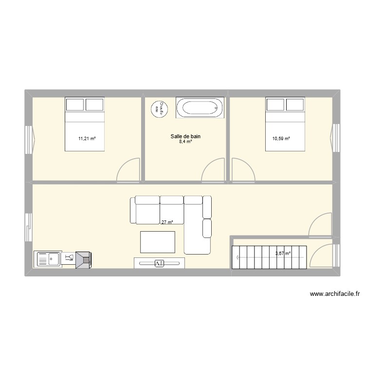 maison. Plan de 0 pièce et 0 m2