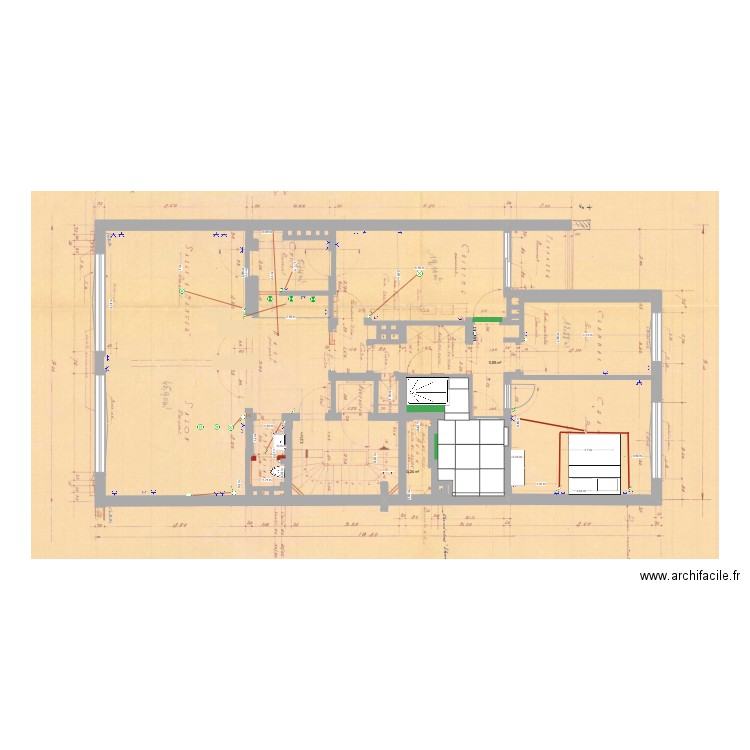 maioliche bagno grande. Plan de 0 pièce et 0 m2