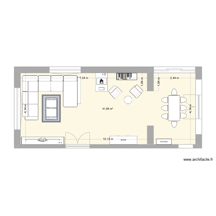 Plan Salon Salle ã  Manger