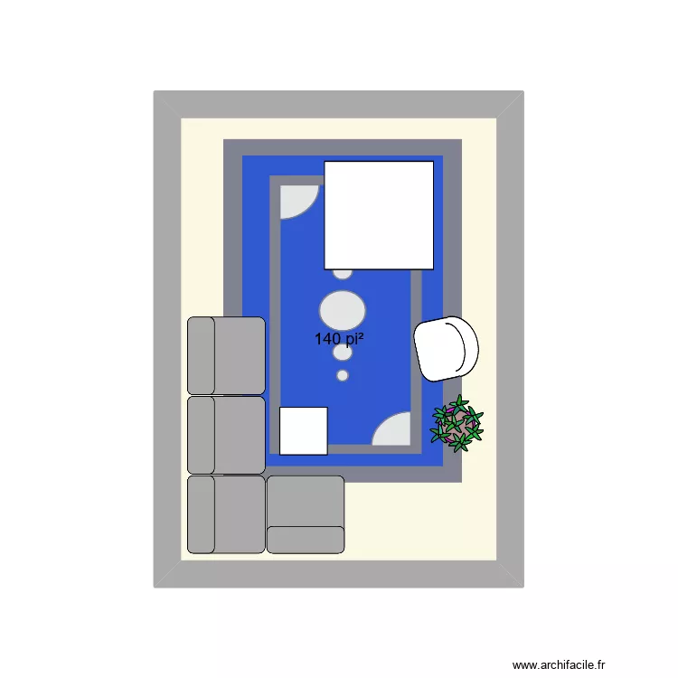 Patio. Plan de 