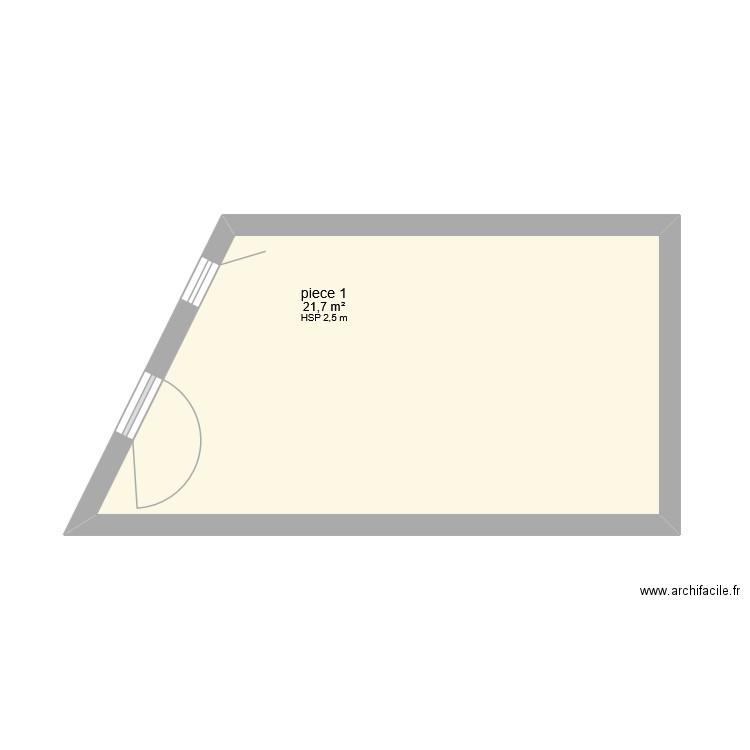 podologue 2. Plan de 1 pièce et 22 m2