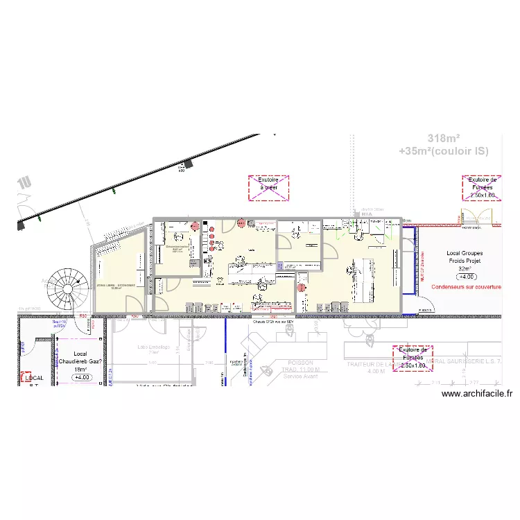 Labo Colmar HU. Plan de 