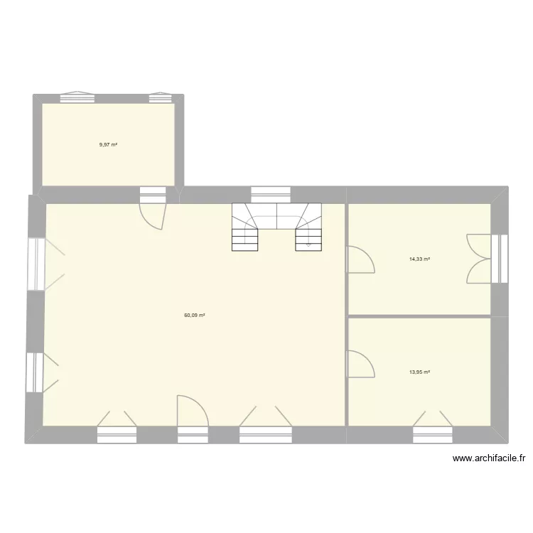 mariaux 1er. Plan de 4  et 98 m²