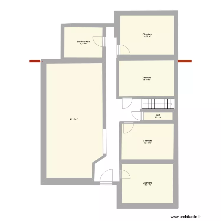 Maison lillois. Plan de 