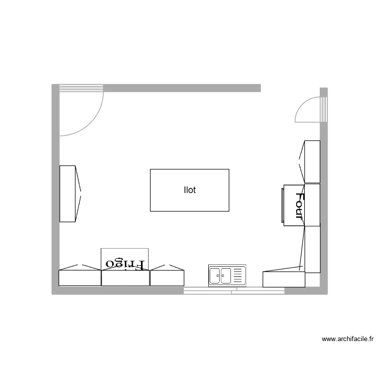 Cuisine_APRES. Plan de 