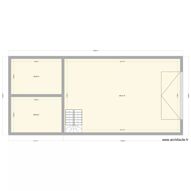 Projet Maison St G Sous-sol. Plan de 7 et 116 m² Projet Maison St G Sous-sol. Plan de 7 et 116 m²
