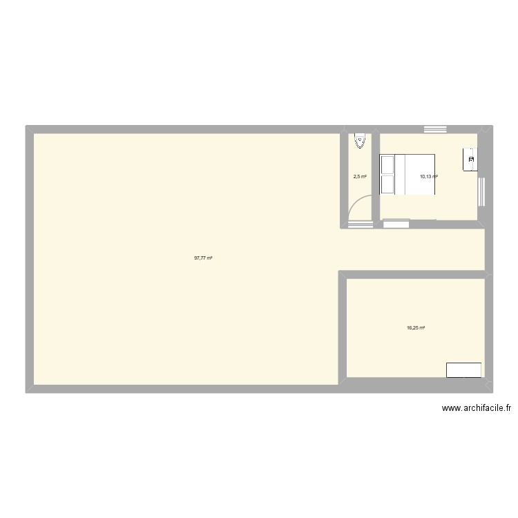 maison pmr. Plan de 4 pièces et 127 m2