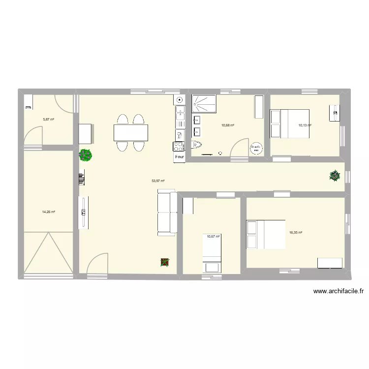 maison pmr. Plan de 7 pièces et 122 m² maison pmr. Plan de 7 pièces et 122 m²