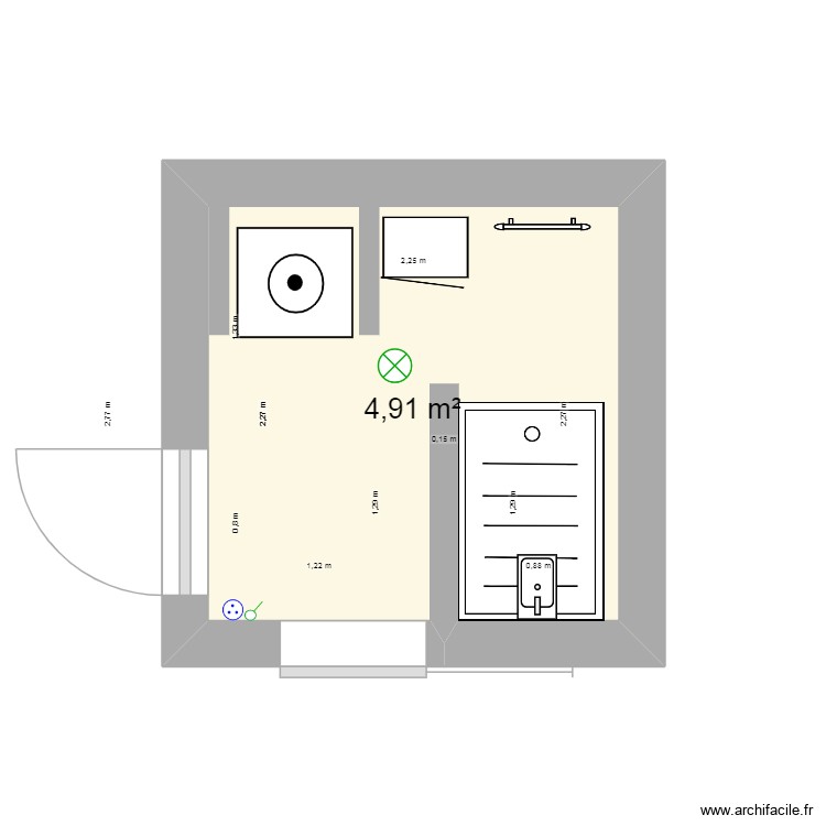 salle d\'eau. Plan de 0 pièce et 0 m2