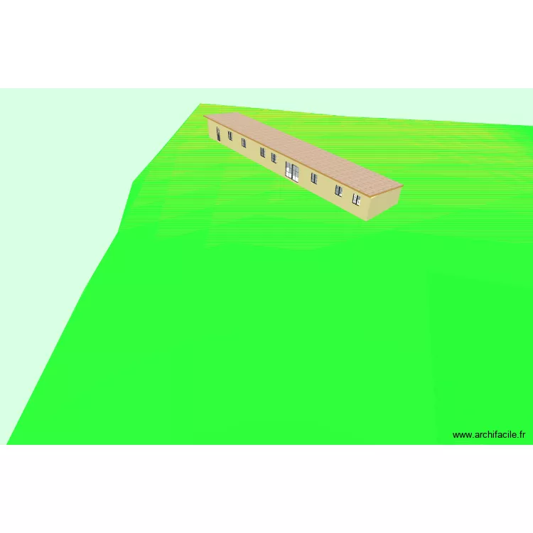 projet &eacute;levage canin Clarys. Plan de 15  et 137 m²
