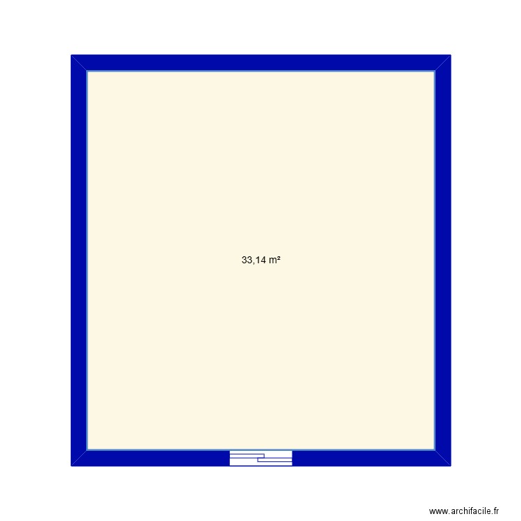 CUISINE. Plan de 1 pièce et 33 m2
