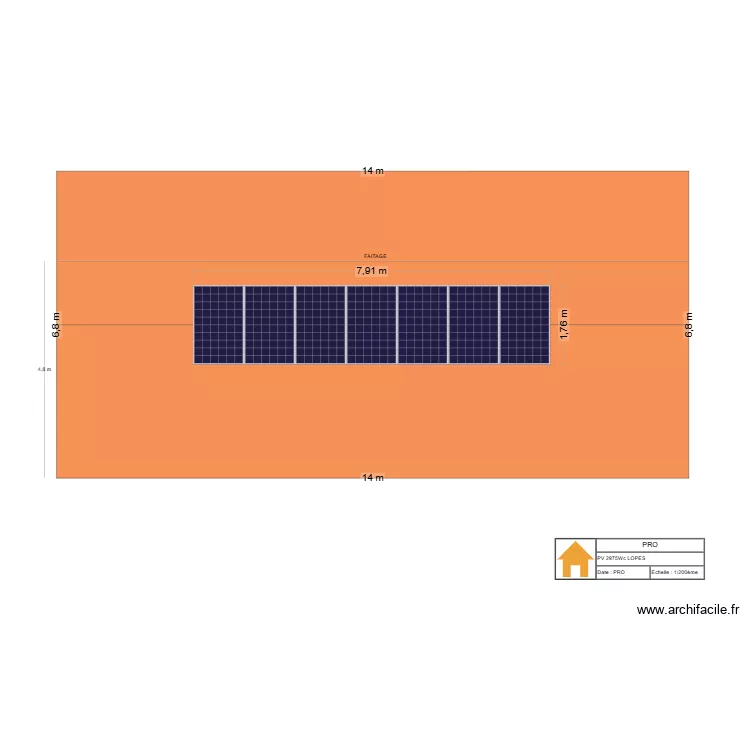 PLAN PV 2975WC LOPES. Plan de 