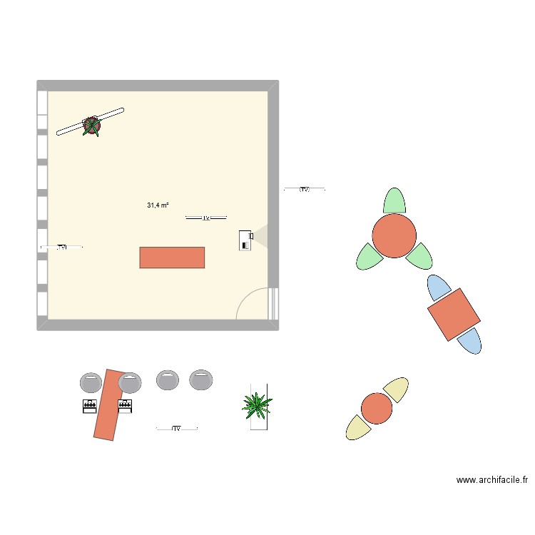 Bulle table hautes . Plan de 0 pièce et 0 m2