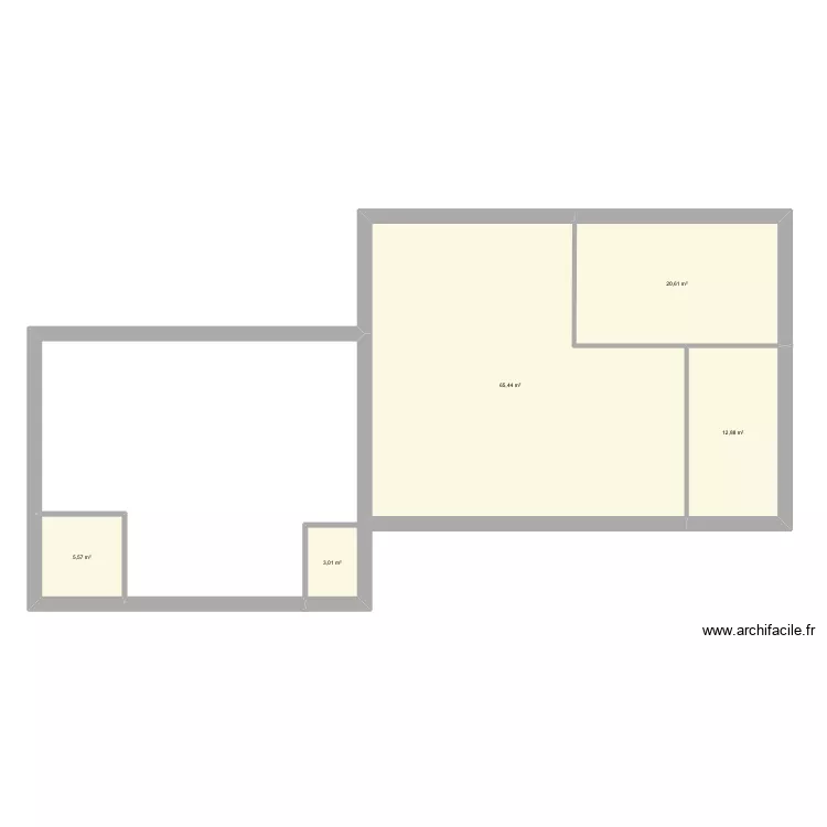 Maison. Plan de 5 pièces et 108 m² Maison. Plan de 5 pièces et 108 m²