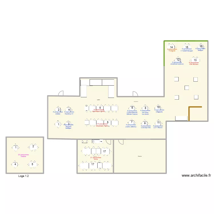 06/04 - Sita Osteria. Plan de 4  et 354 m²