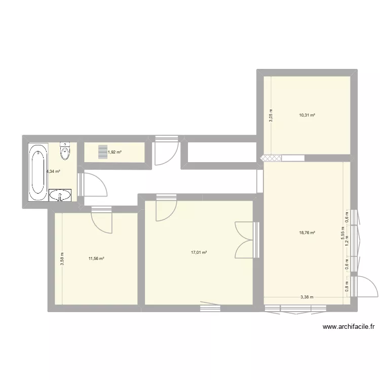 stNom2. Plan de 6 et 64 m² stNom2. Plan de 6 et 64 m²