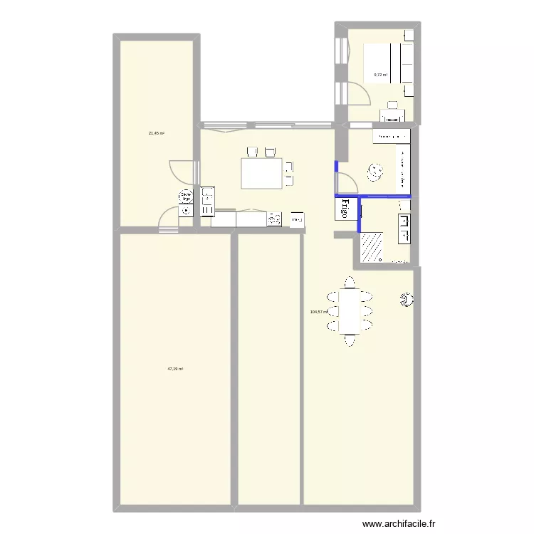 rdc steenvoorde. Plan de 4  et 183 m²