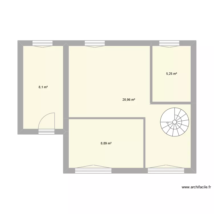RDC choisy. Plan de 4 et 43 m² RDC choisy. Plan de 4 et 43 m²