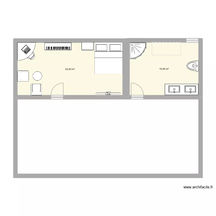 Plan. Plan de 2 et 39 m² Plan. Plan de 2 et 39 m²