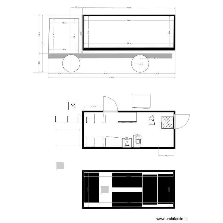 cotes shelter salon avant. Plan de 
