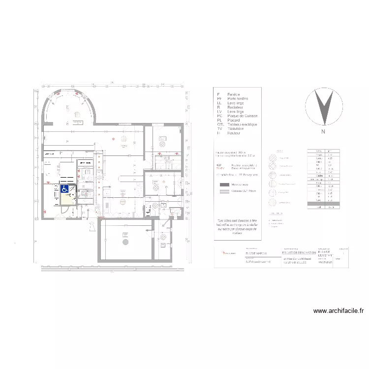 vitrolles avec studio. Plan de 1  et 3 m²